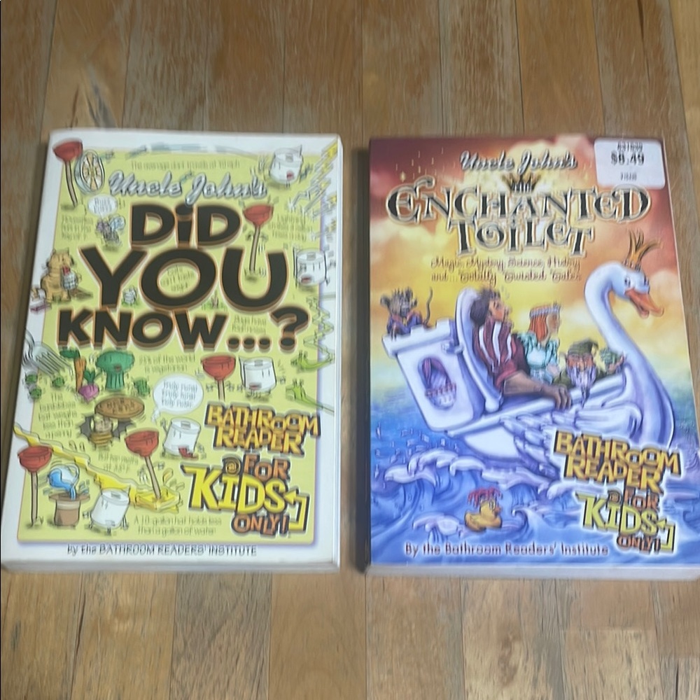 Set of 2 Uncle Johns Bathroom Reader for kids only